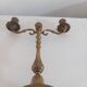 3-light bronze candle holder