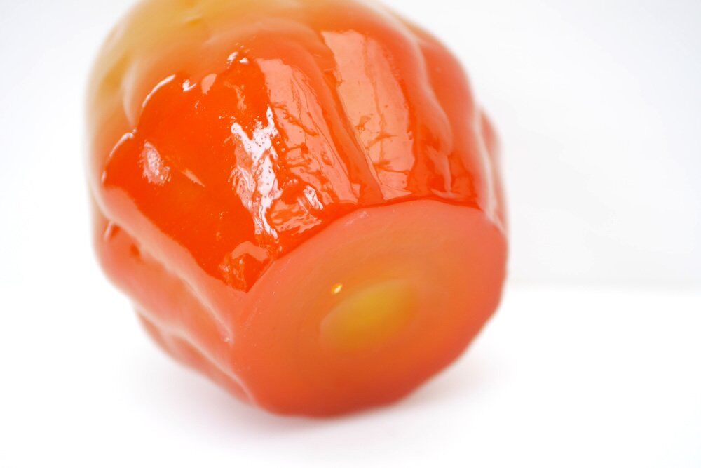 Art glass candleholder by Göte Augustsson Ruda Glasbruk