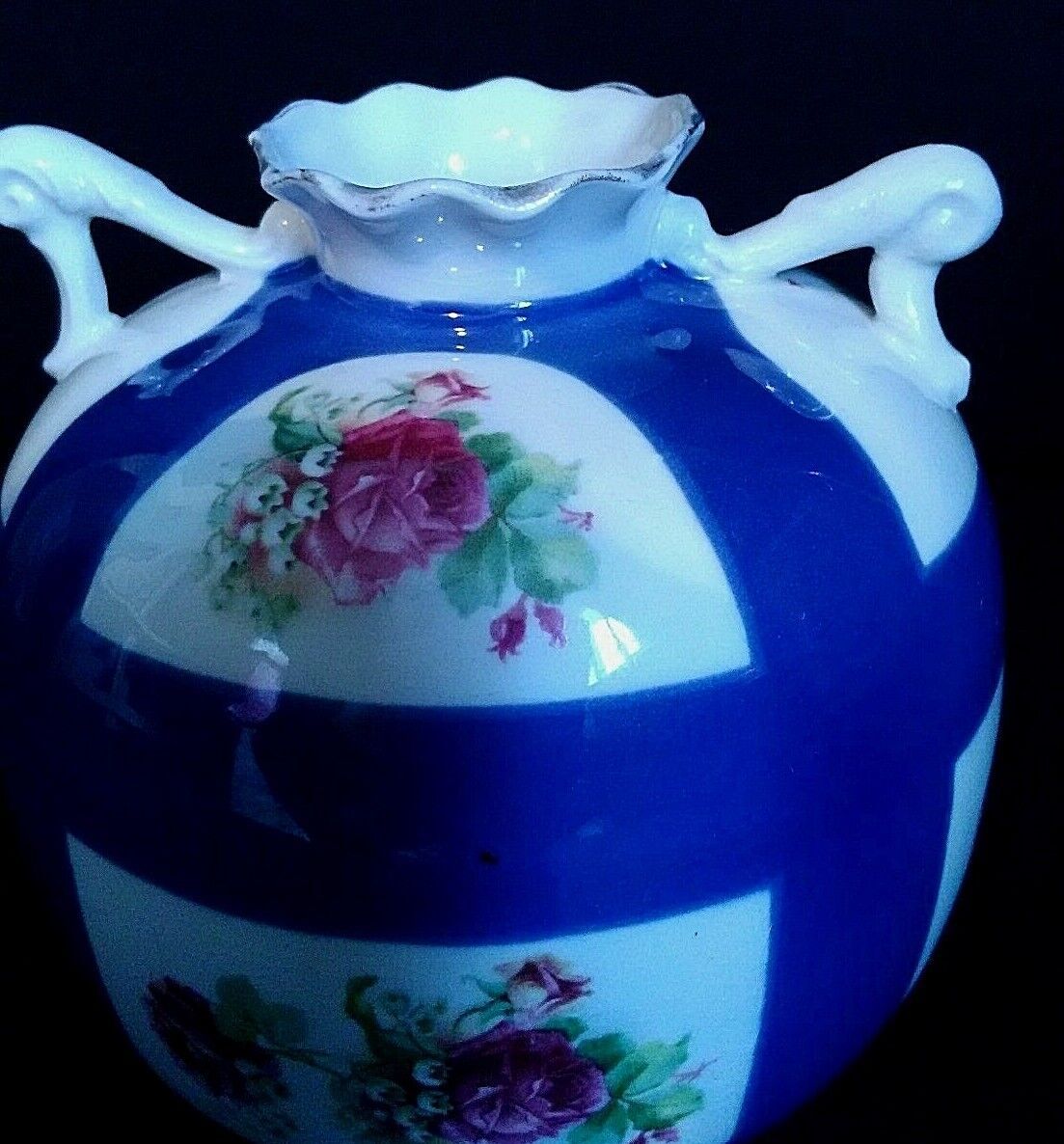 Porcelain ball vase floral decoration Austria