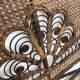 Vintage rattan headboard