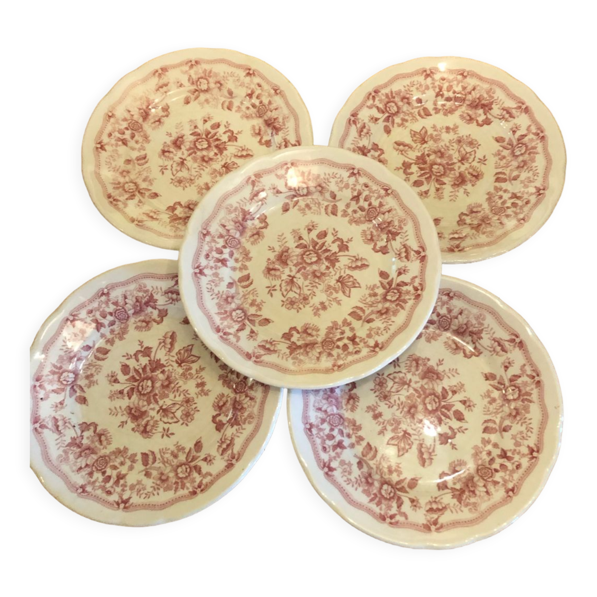 Lot 5 English plates