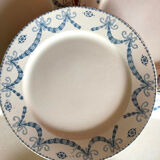 Assiettes en terre de fer Sarreguemines