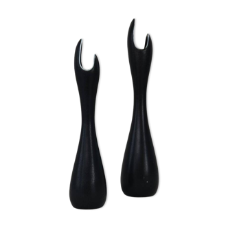 Mid-century modern ceramic vases "Caolina" by Gunnar Nylund Rörstrand, Sweden.