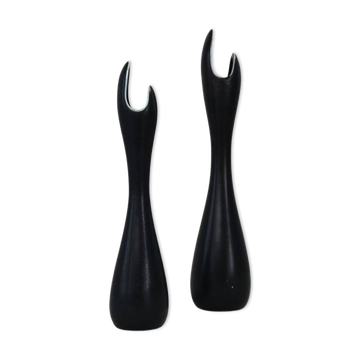 Vases en céramique moderne du milieu du siècle "Caolina" Gunnar Nylund Rörstrand, Suède