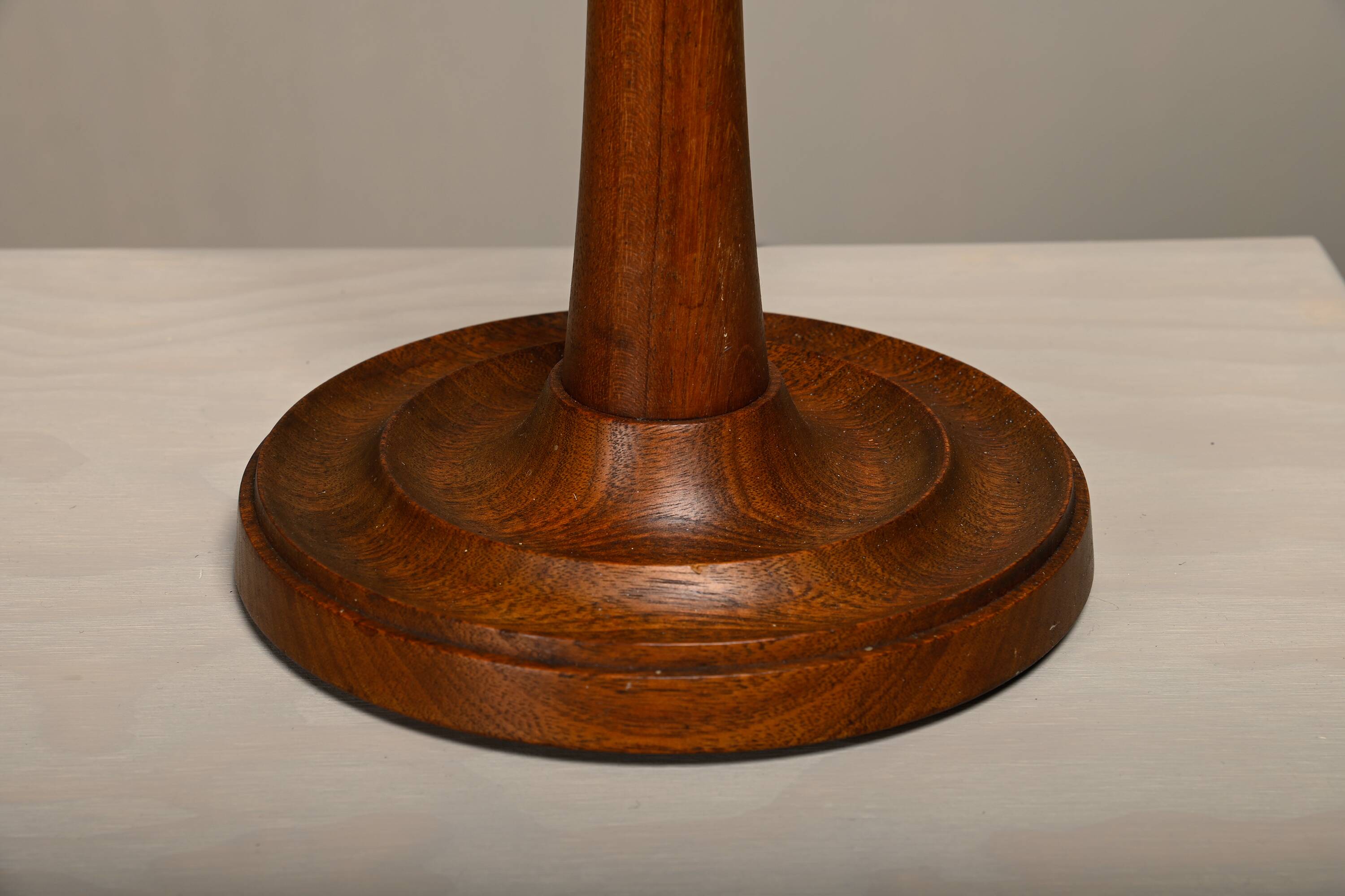 Scandinavian Art Deco Table Lamp in Teak, Denmark 1940s
