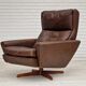 1970s, Danish design by Georg Thams for Vejen Møbelfabrik, swivel wingback relax chair.