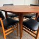 Table ronde vintage extensible