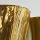 Pair of Kasper Mobach vases in pottery with golden glaze from the 1990s.