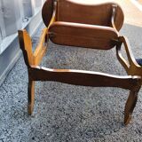 Pair of bedside tables in antique marquetry Louis XVl