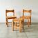 Ilmari Tapiovaara "Hongisto" Pine Wood Dining Chairs and Stool