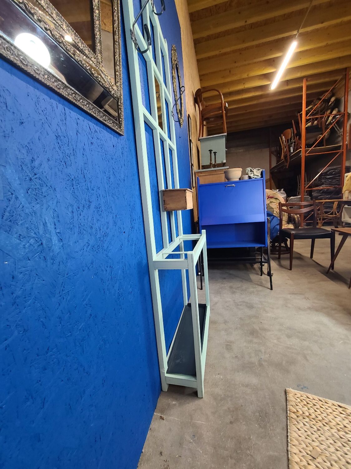 Restored 1950s coat rack