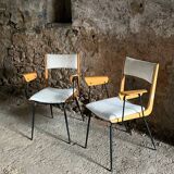Pair of Boomerang armchairs by Carlo Ratti