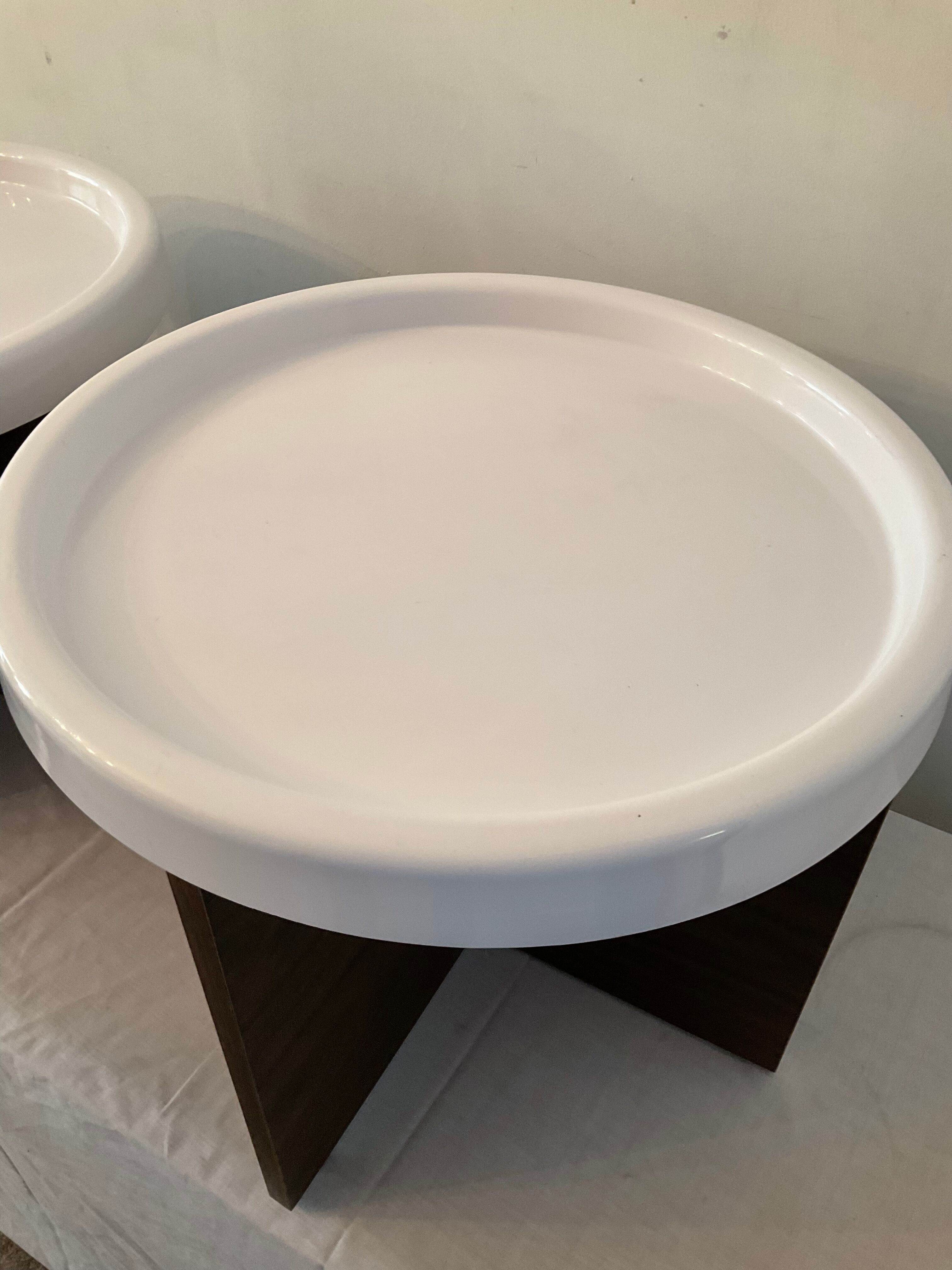 Duo of vintage coffee tables from the 70s-80s