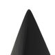 Black pyramid sculpture by Antonio Lampecco in ceramic, 1980s