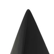 Black pyramid sculpture by Antonio Lampecco in ceramic, 1980s