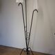 Tripod floor lamp in tubular metal - 1950s