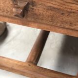 Large oak bakery table