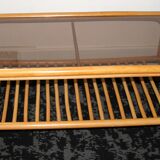 Table low vintage 70' rattan