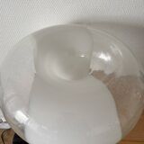 Mazzega Lampe Murano  Verre Puliginiso et inox 1971