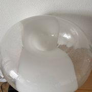 Mazzega Lampe Murano  Verre Puliginiso et inox 1971