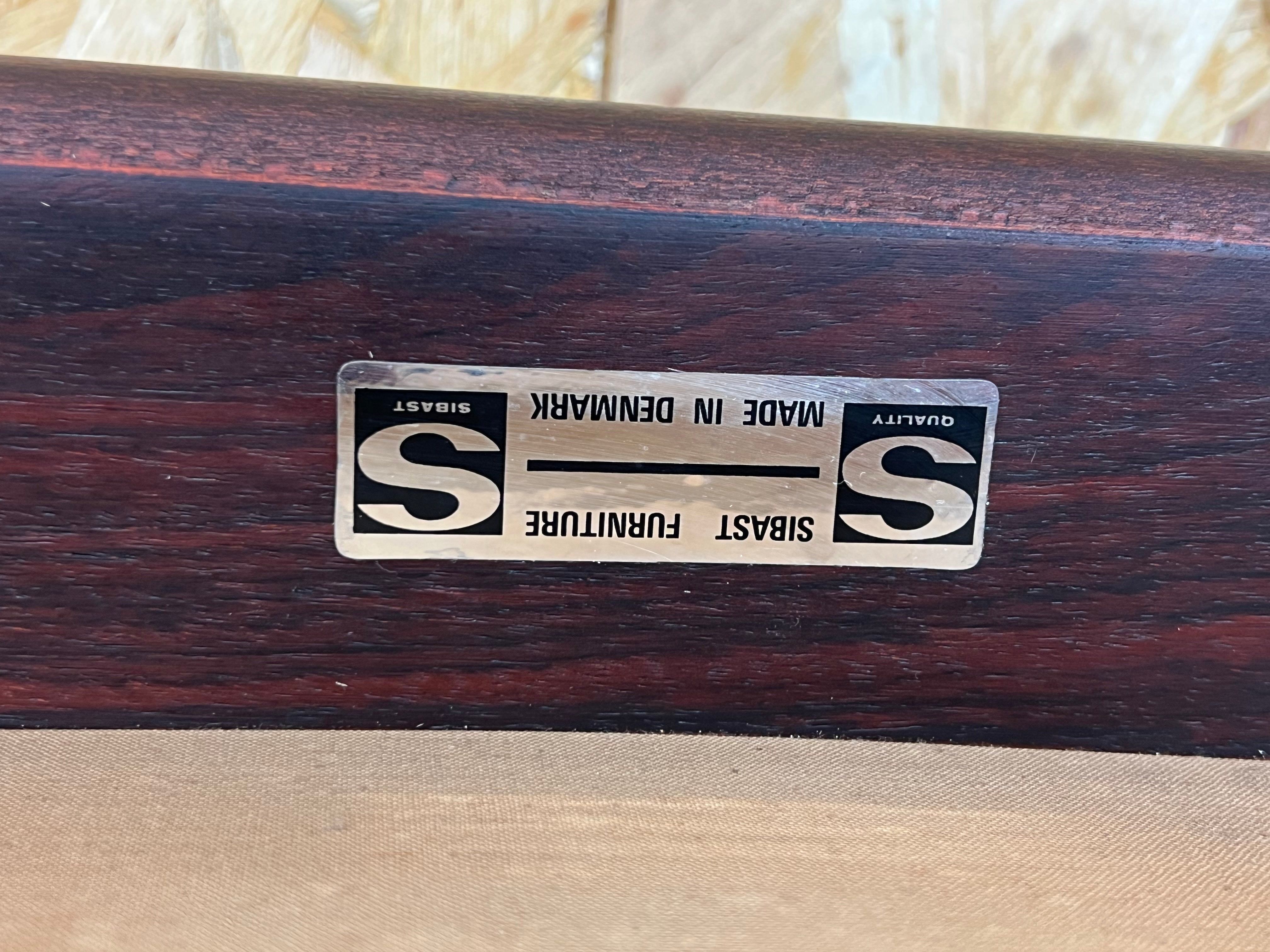 60s 70s dining chair arm chair Arne Vodder for Sibast Furniture Danish design Denmark 60s