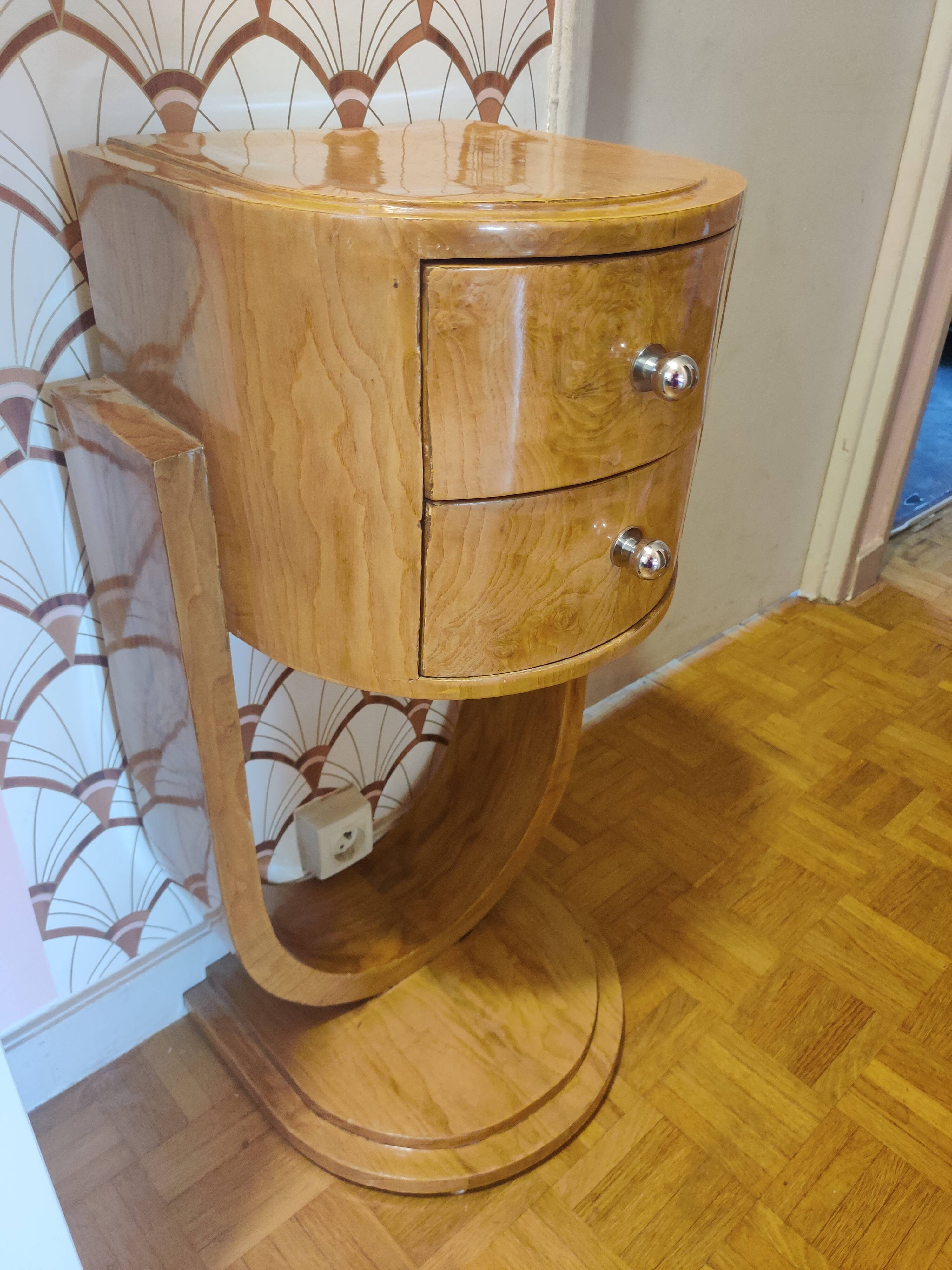 Art Deco bedside table