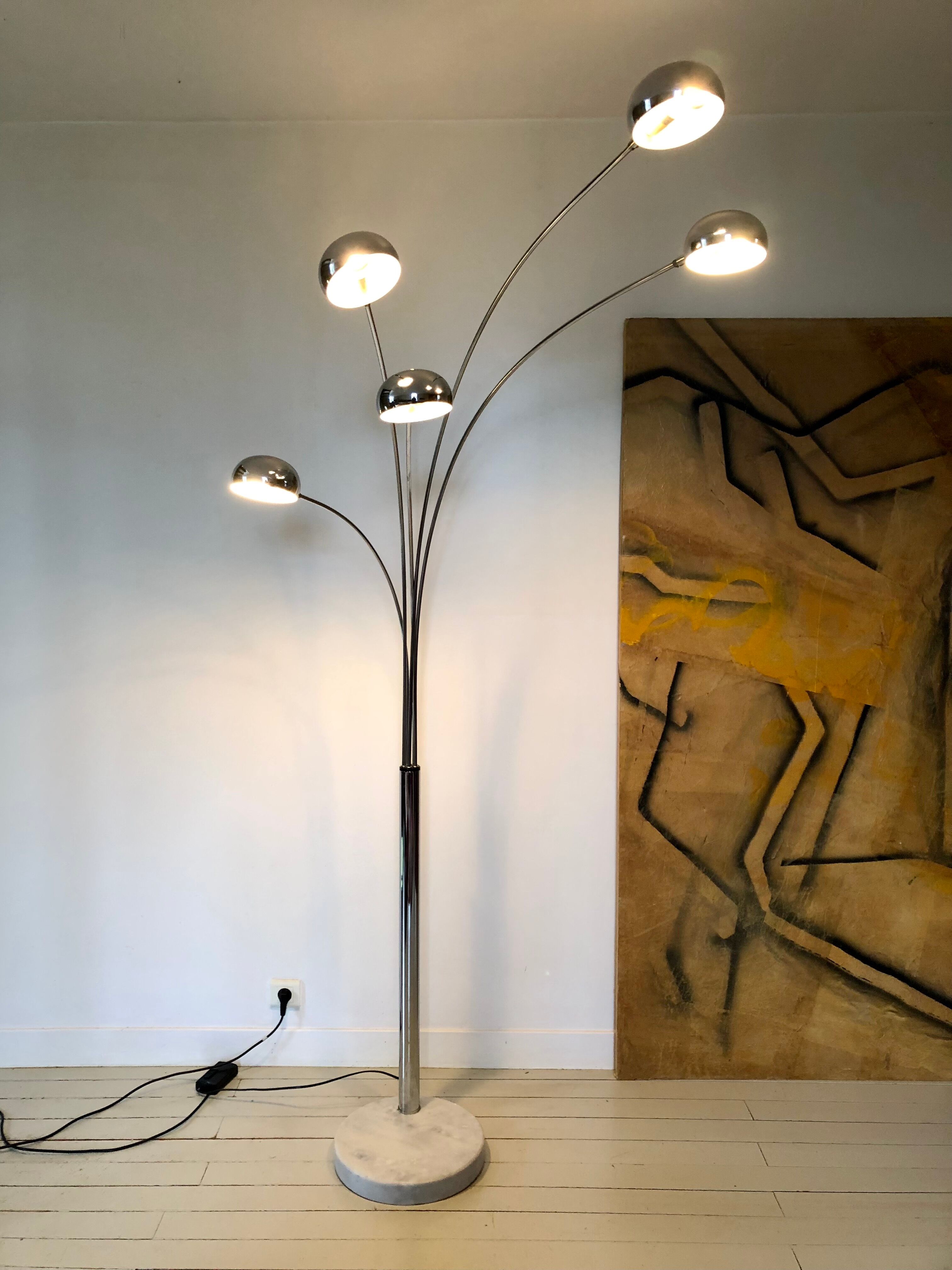 Lampadaire muguet 5 branches