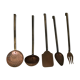 Set ustensiles de cuisine cuivré