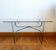 Glass and wrought iron coffee table, Italy 1960