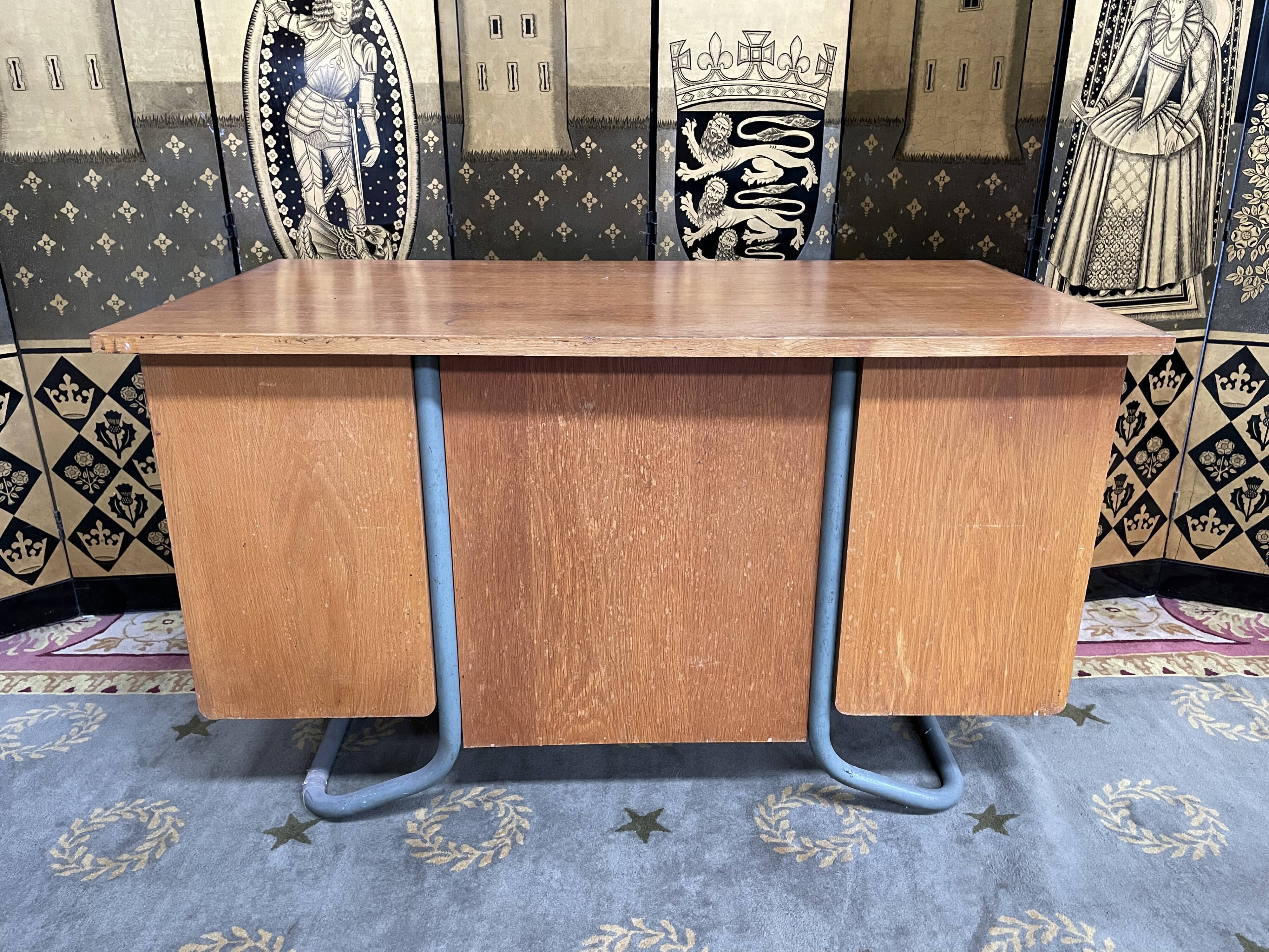 Schoolmaster's desk with armchair