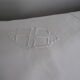 white métis pillowcases embroidered monogram A S