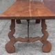 Spanish table with oak lyre legs (19th century)