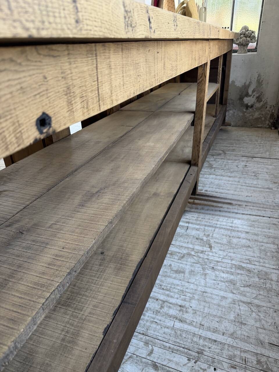 Rustic sideboard XXL 4m solid oak 1950