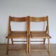 Folding cane chairs