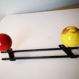 Vintage coat holder metal and wood