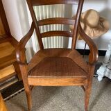 Restoration period straw armchair