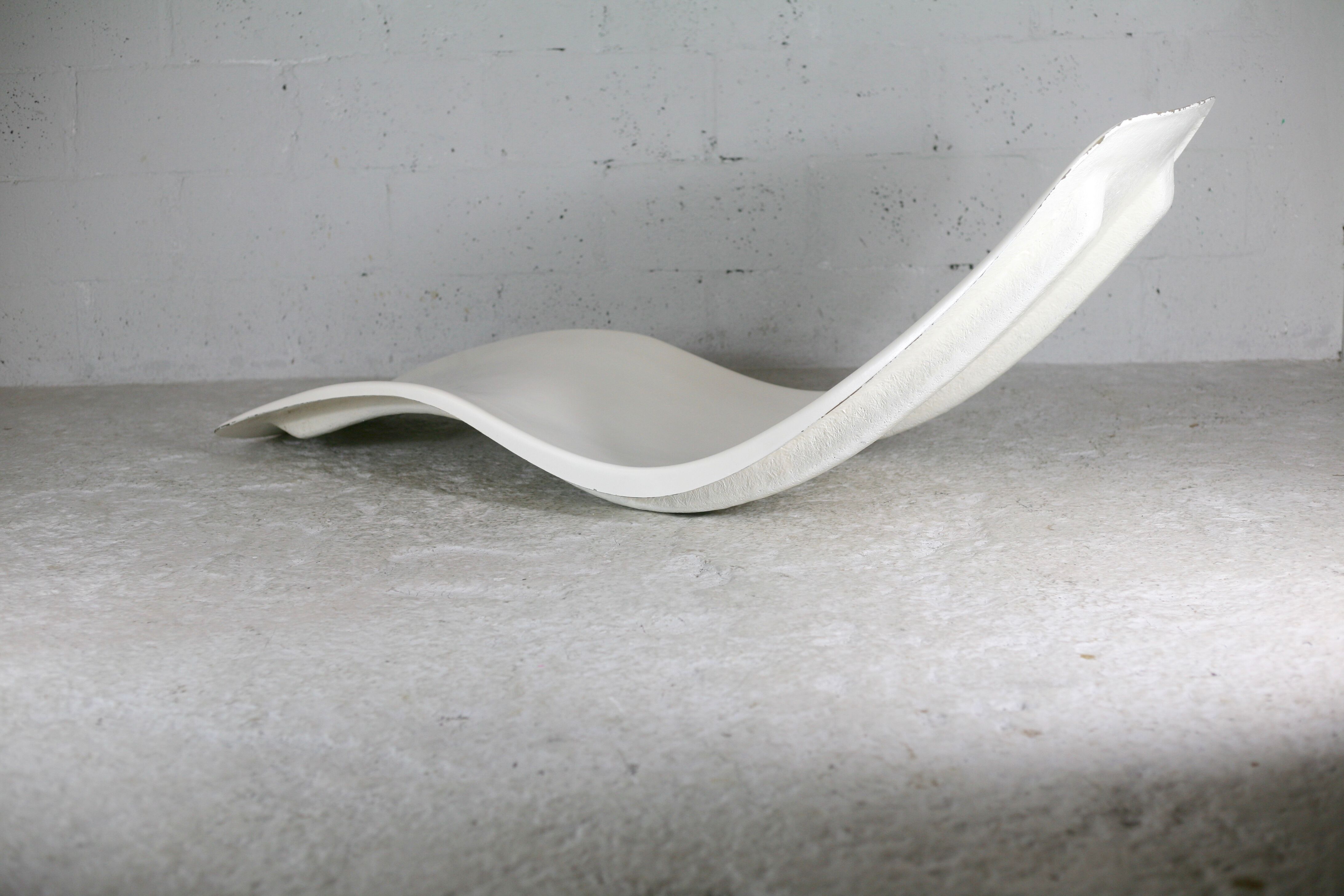 Fiberglass chaise longue , Charles Zublena, circa 1965