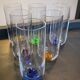 Series of 6 vintage glasses Murano Salviati years 60-70