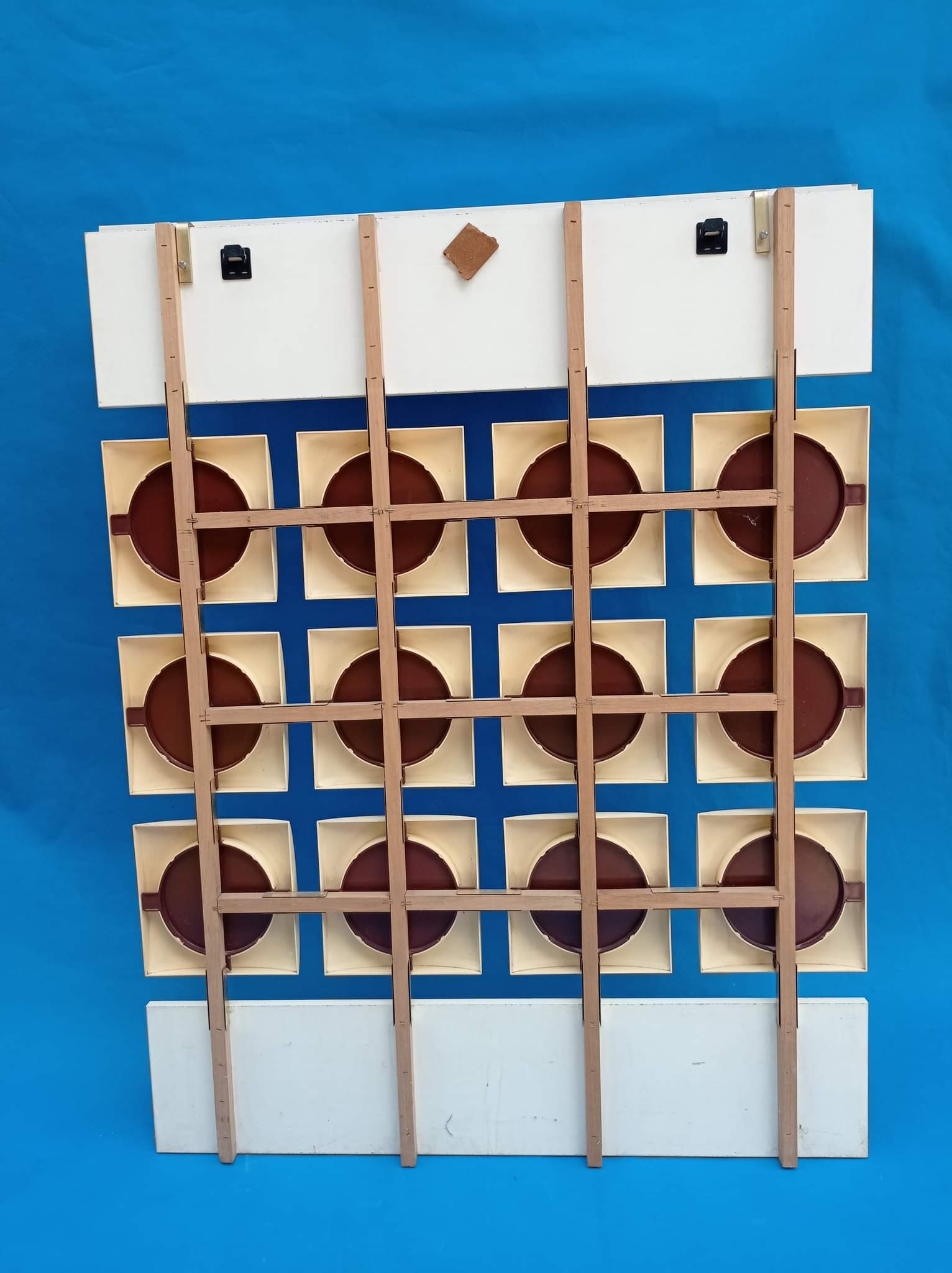 White wall coat rack from the 60s-70s