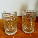 Set of two vintage glasses Design France