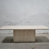 Vintage coffee table in travertine