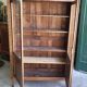 Display cabinet louis xvi style 2 doors in walnut