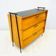 Shoes cabinet with metal frame