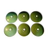 Set of 6 Bowls in enamelled sheet metal