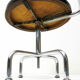 Architects chair with tubular steel frame, height adjustable