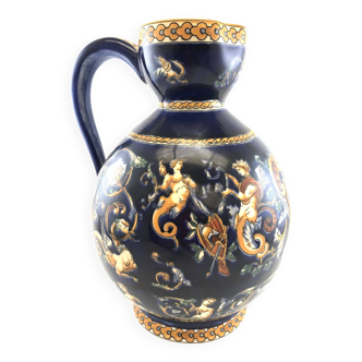 Gien Pitcher Vase Renaissance decor