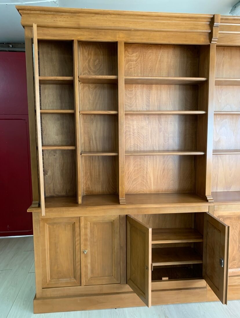 Library, solid wood wardrobe