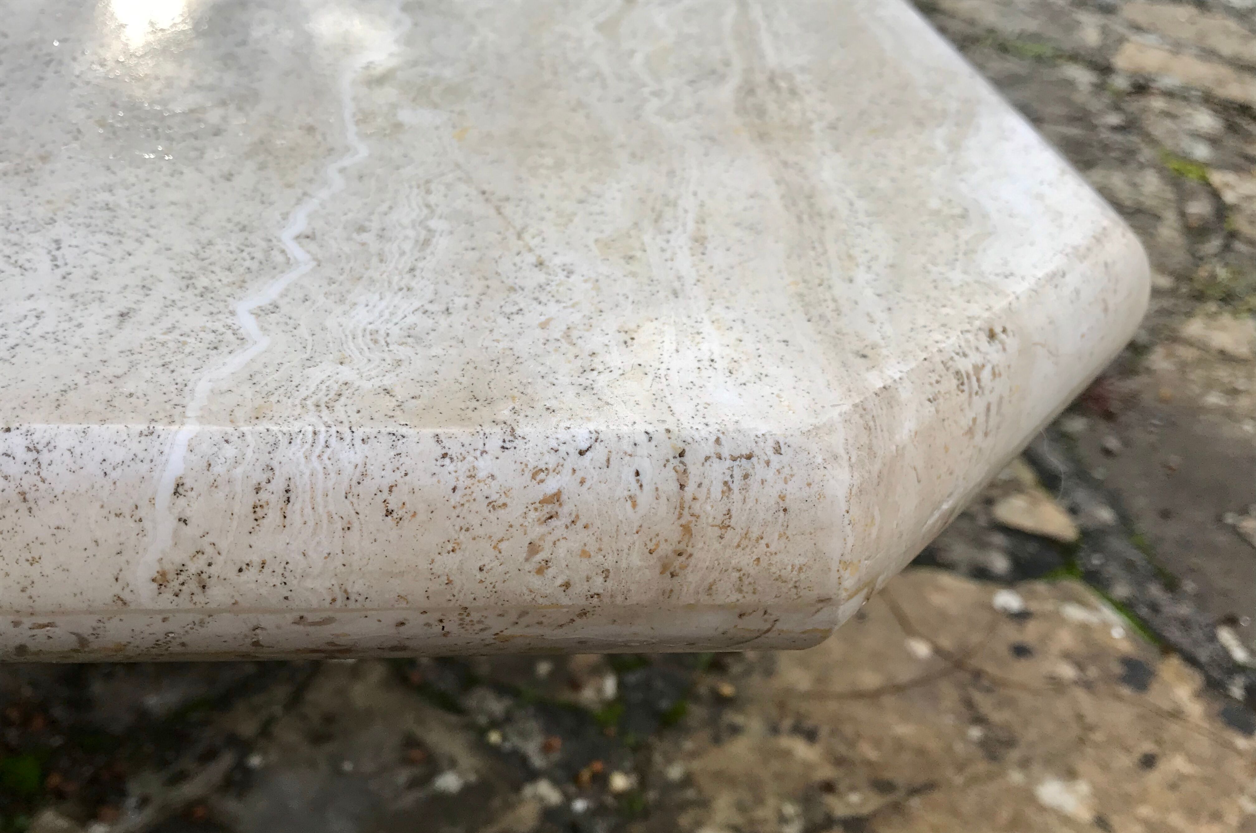 Vintage travertine coffee table