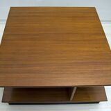 F.Lli Saporiti Mid-Century Modern Italian Walnut Coffee Table, 1960s