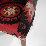 Fauteuil ethnic bergere